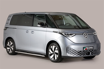 Side bars oval med plastik trin - Blank til VW ID. Buzz kort 2023+